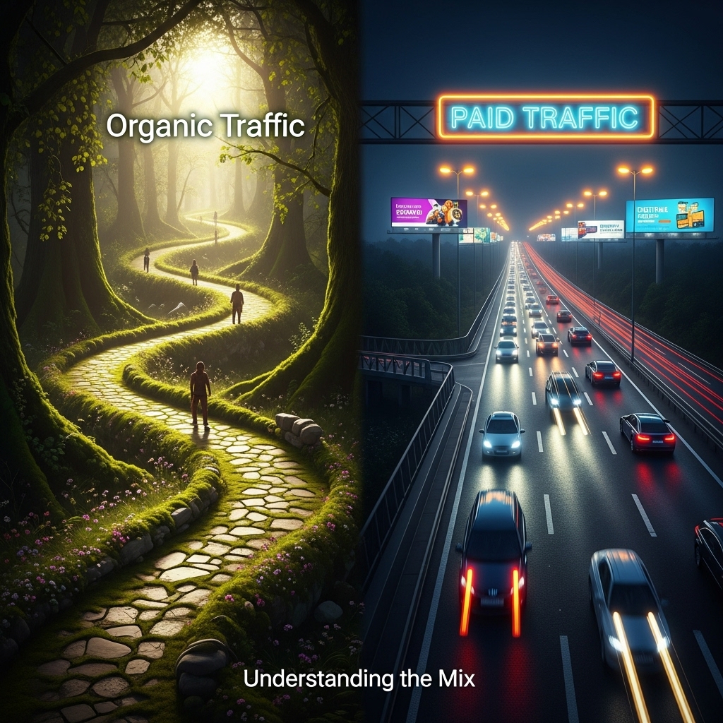 Organic Traffic vs. Paid Traffic: Understanding the Mix