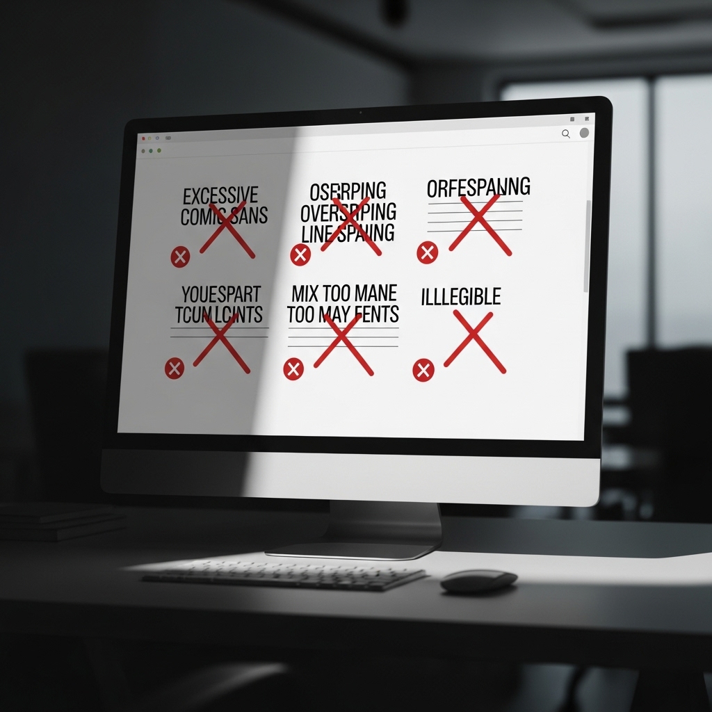Website Typography Mistakes to Avoid