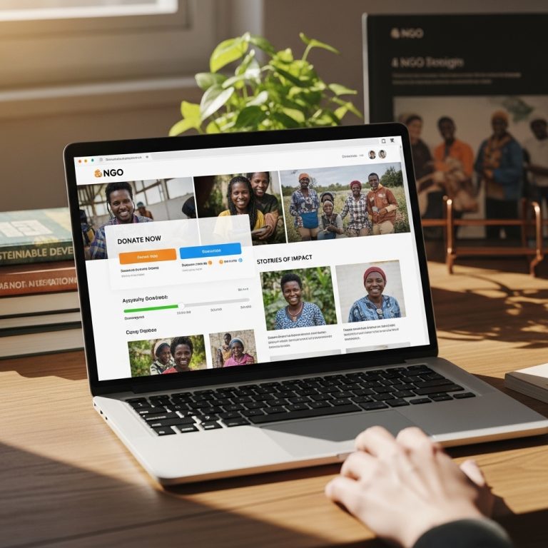 A stunning cinematic, award-winning photography shot related to NGO Website Design: Donation & Storytelling Templates, going to use for blog