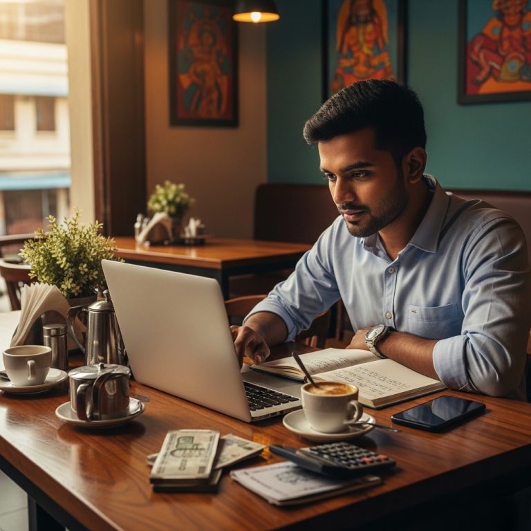 A stunning cinematic, award-winning photography shot related to How to Estimate Website Costs for Small Business Clients – A Chennai‑Based Playbook, going to use for blog