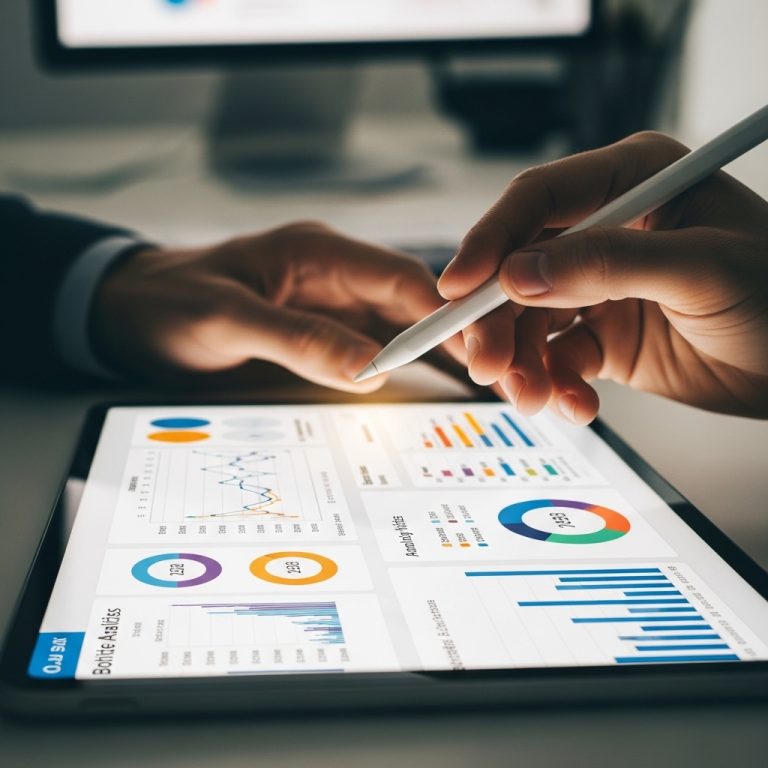 A stunning cinematic, award-winning photography shot related to How to Read a Website Analytics Report: Beginner’s Guide, going to use for blog