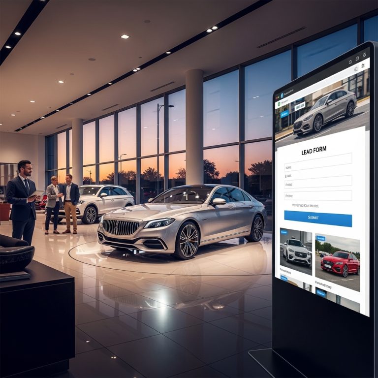A stunning cinematic, award-winning photography shot related to Car Dealership Website Design: Inventory & Lead Forms, going to use for blog