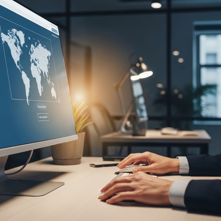 A stunning cinematic, award-winning photography shot related to Courier & Logistics Website: Rate Calculator UX, going to use for blog