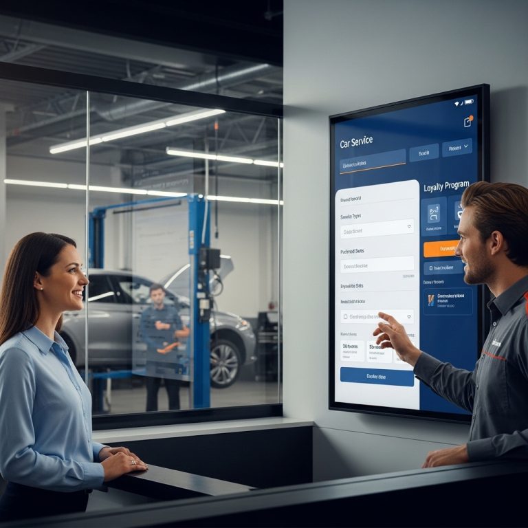 A stunning cinematic, award-winning photography shot related to Automotive Service Station Websites: Booking & Loyalty UX, going to use for blog