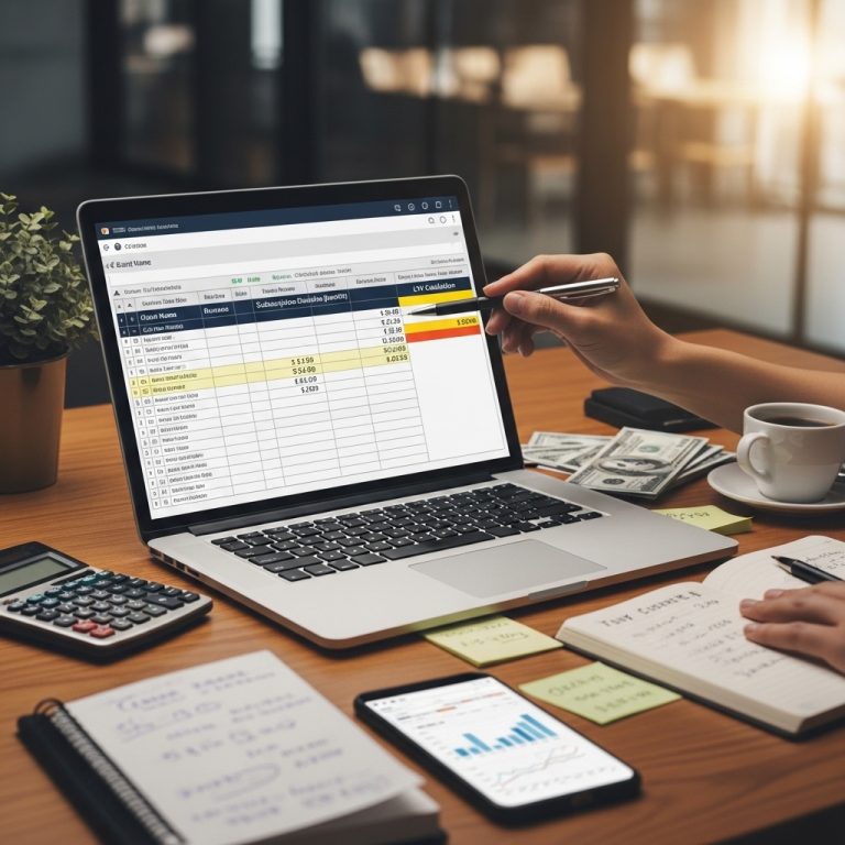 A stunning cinematic, award-winning photography shot related to How to Calculate LTV to Set Website Budget for Clients, going to use for blog
