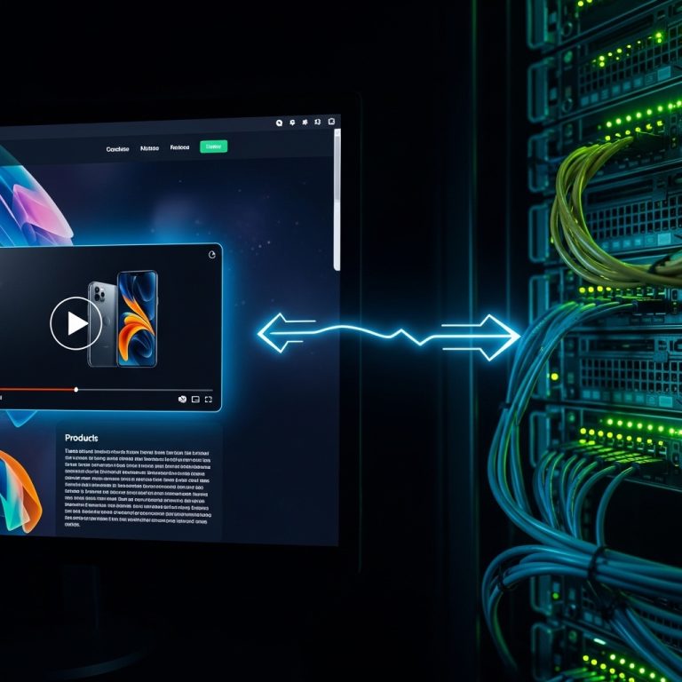 A stunning cinematic, award-winning photography shot related to How to Use Video on Product Pages Without Slowing Your Site, going to use for blog
