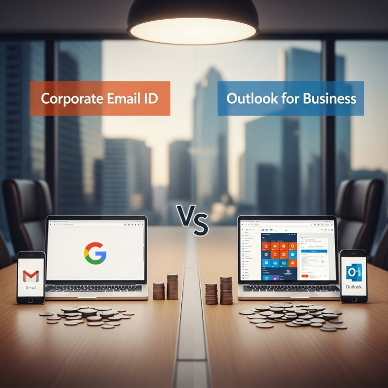 Corporate Email ID Cost: Gmail vs. Outlook for Business