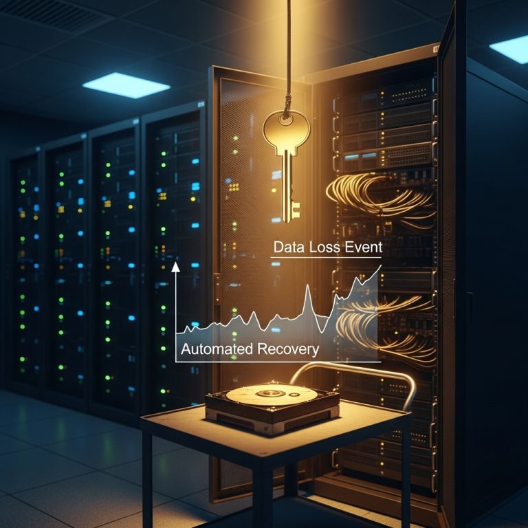 A stunning cinematic, award-winning photography shot related to Why Backups Matter & How to Automate Them Easily, going to use for blog
